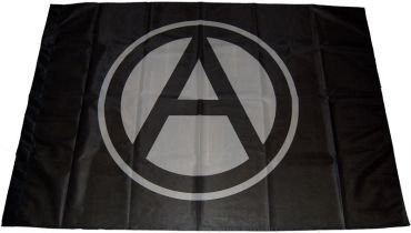 Fahne Anarchie schwarz