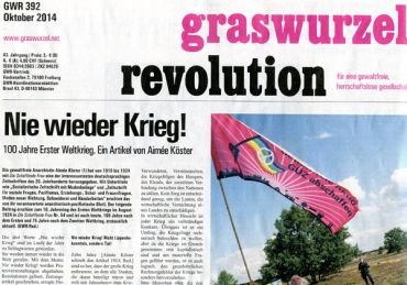 Graswurzelrevolution Nr. 392 (Oktober 2014)