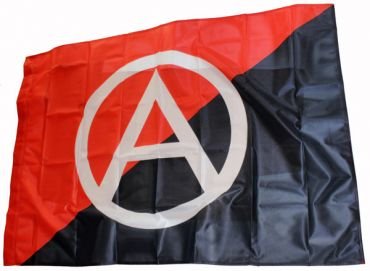 Fahne Anarchie schwarz-rot