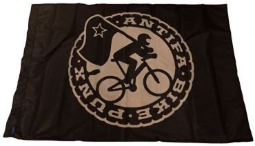 Fahne Antifa Bikepunk