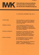 (Antiquariat) IWK-Korrespondenz Heft 4, Dez. 1986 (22. Jg.)